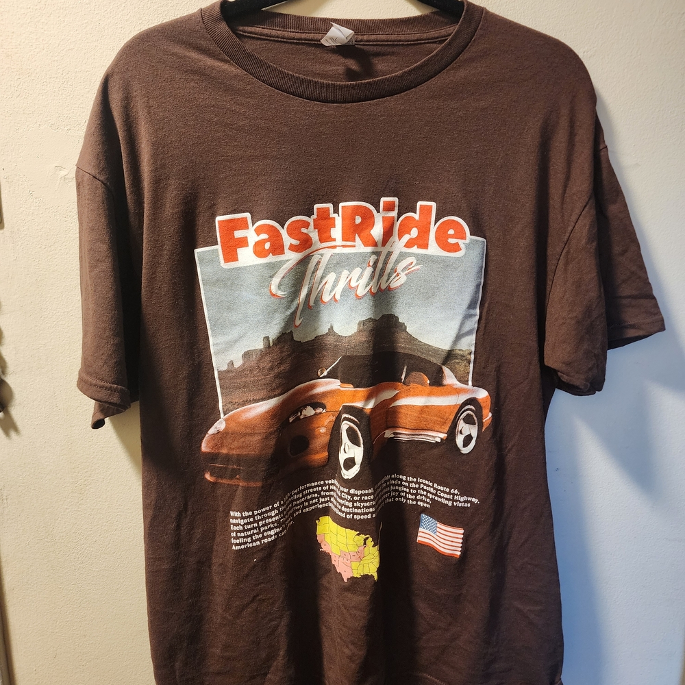Jerzees Brown FastRide Thrills T-Shirt